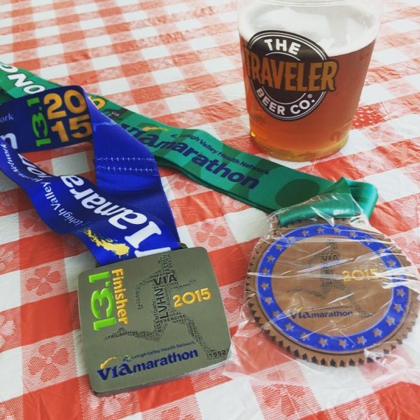 A new PR and third in my age group. And beer, of course.